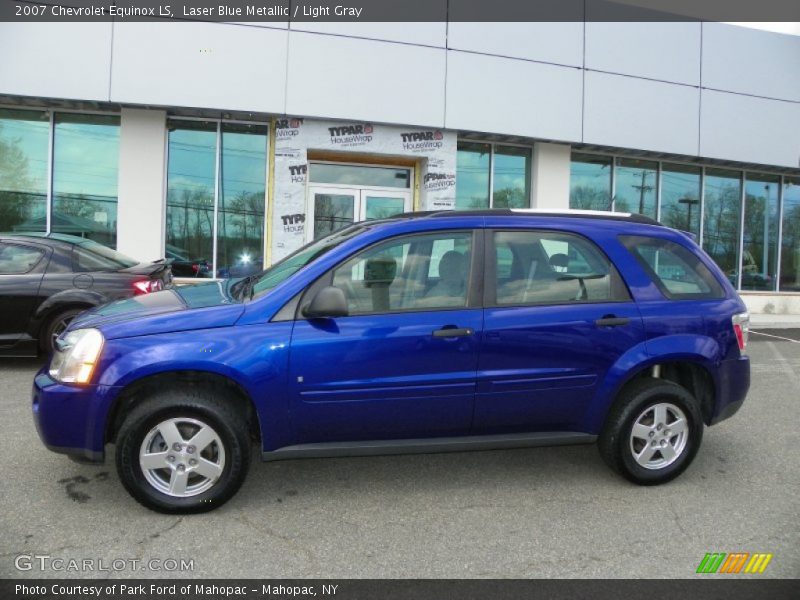 Laser Blue Metallic / Light Gray 2007 Chevrolet Equinox LS