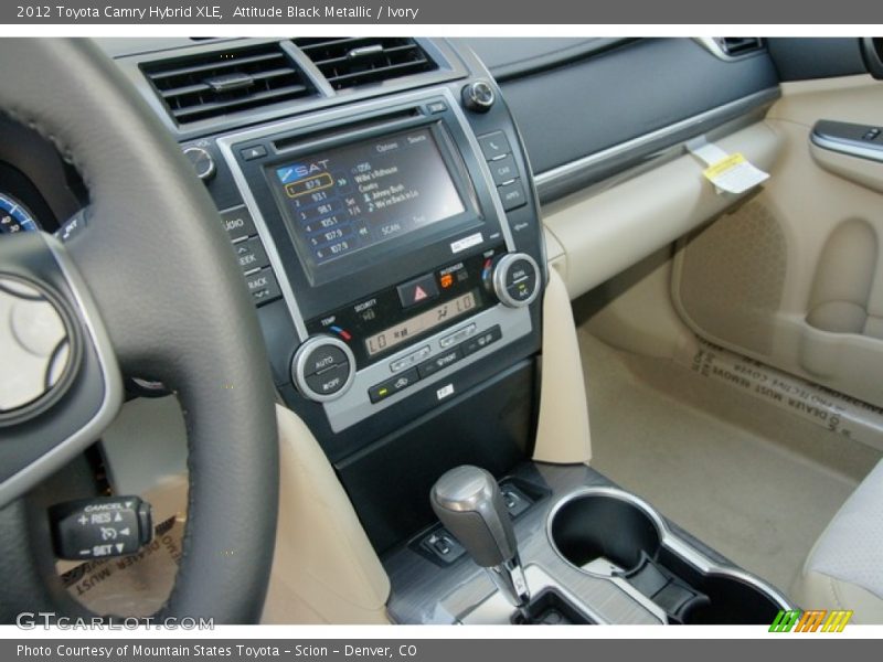 Attitude Black Metallic / Ivory 2012 Toyota Camry Hybrid XLE