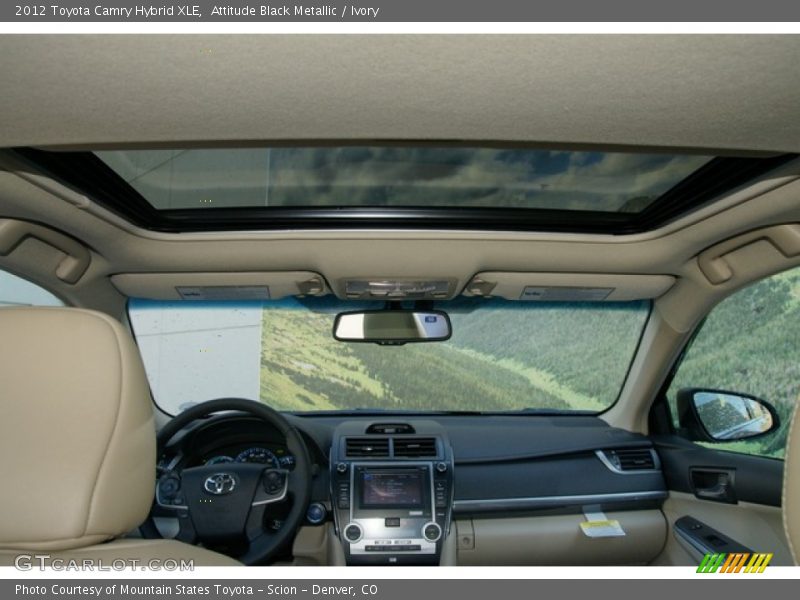 Attitude Black Metallic / Ivory 2012 Toyota Camry Hybrid XLE