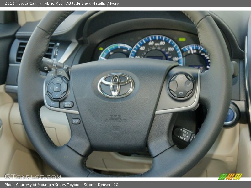 Attitude Black Metallic / Ivory 2012 Toyota Camry Hybrid XLE