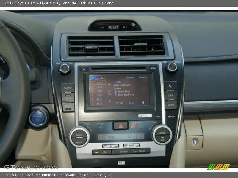 Attitude Black Metallic / Ivory 2012 Toyota Camry Hybrid XLE