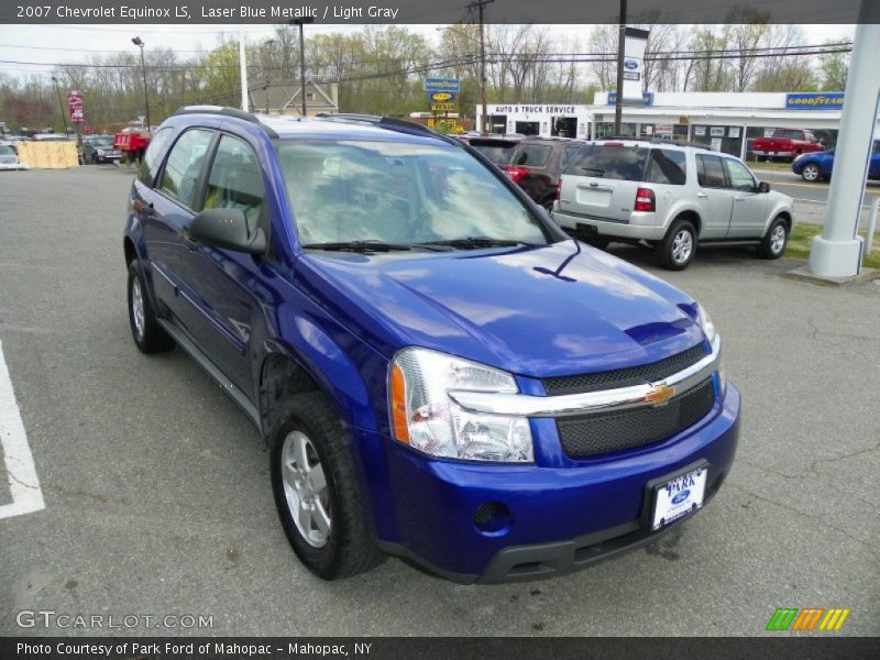 Laser Blue Metallic / Light Gray 2007 Chevrolet Equinox LS