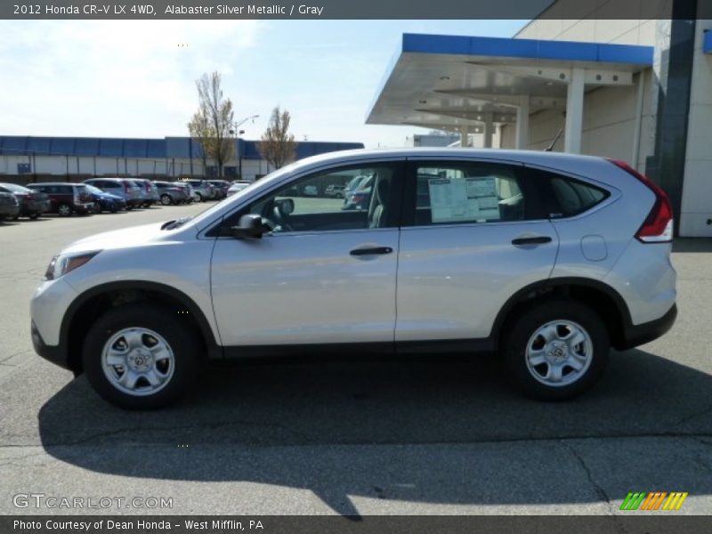 Alabaster Silver Metallic / Gray 2012 Honda CR-V LX 4WD