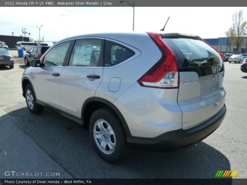 Alabaster Silver Metallic / Gray 2012 Honda CR-V LX 4WD