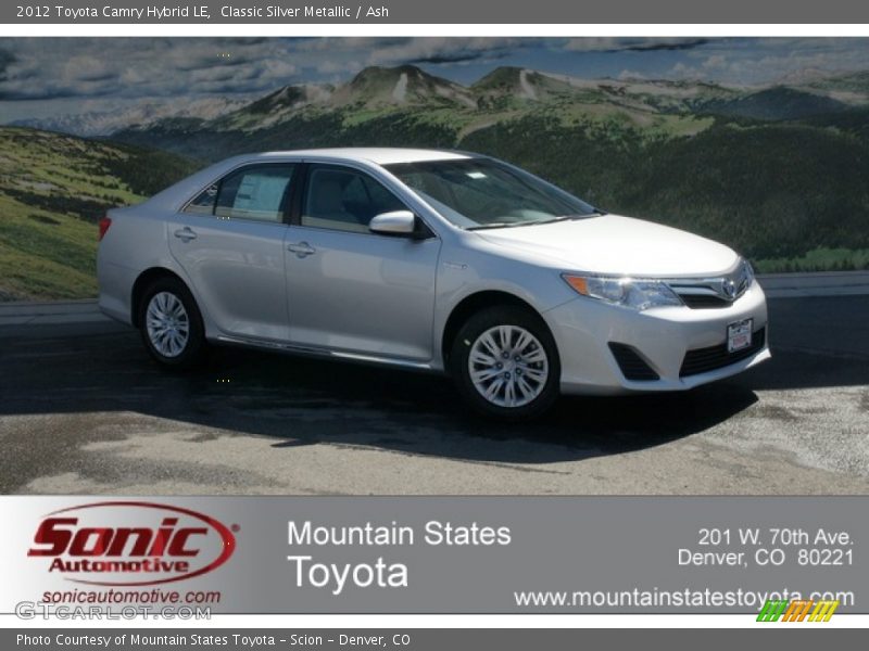 Classic Silver Metallic / Ash 2012 Toyota Camry Hybrid LE