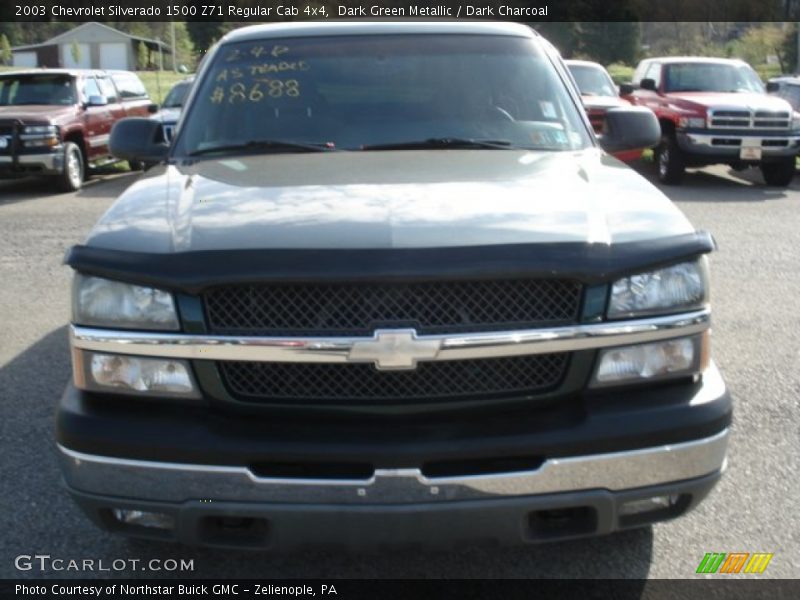 Dark Green Metallic / Dark Charcoal 2003 Chevrolet Silverado 1500 Z71 Regular Cab 4x4