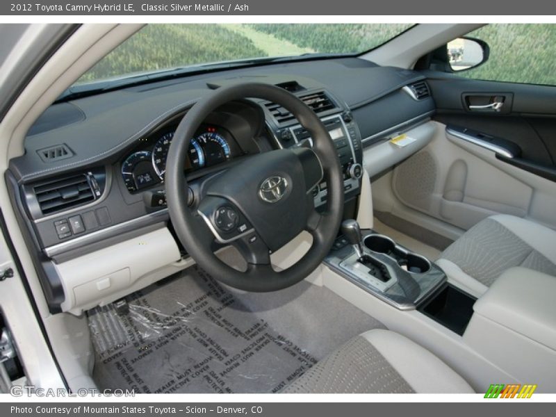 Classic Silver Metallic / Ash 2012 Toyota Camry Hybrid LE