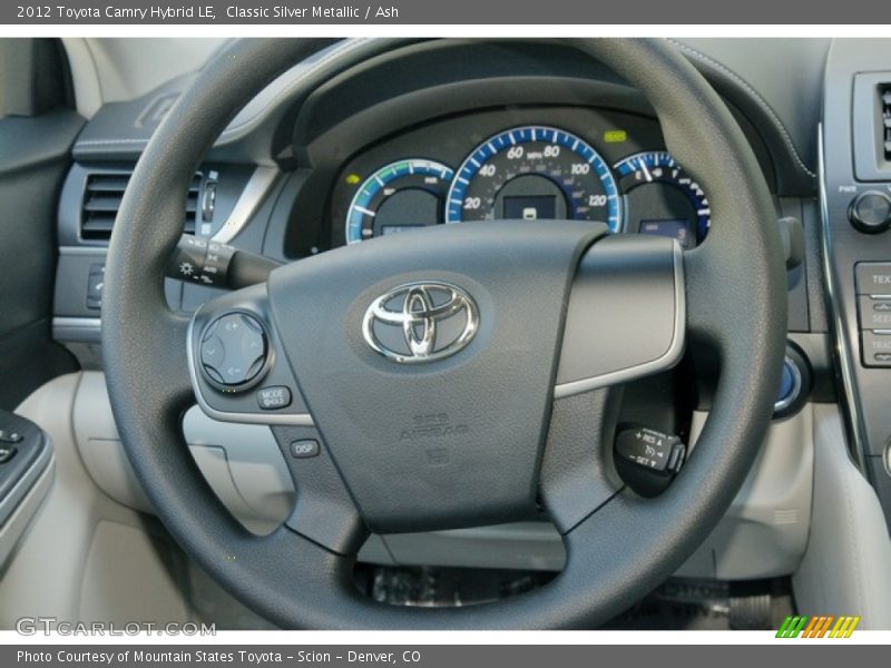 Classic Silver Metallic / Ash 2012 Toyota Camry Hybrid LE