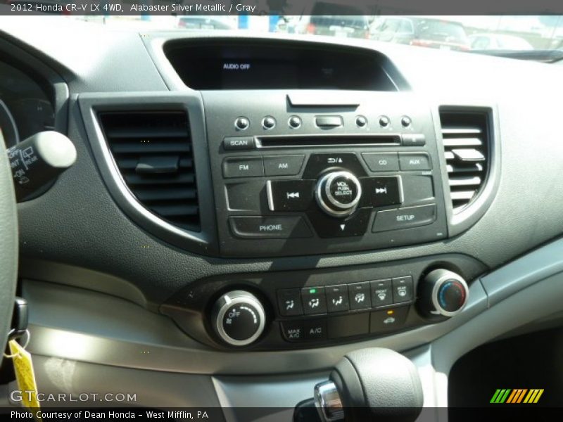 Alabaster Silver Metallic / Gray 2012 Honda CR-V LX 4WD