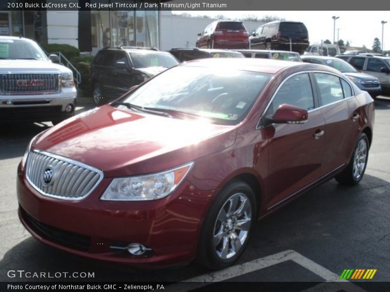 Red Jewel Tintcoat / Dark Titanium/Light Titanium 2010 Buick LaCrosse CXL