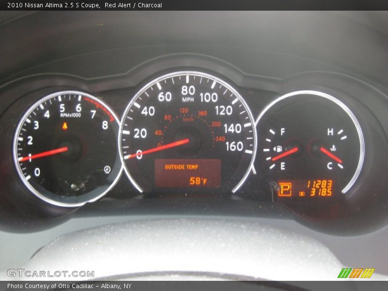 Red Alert / Charcoal 2010 Nissan Altima 2.5 S Coupe