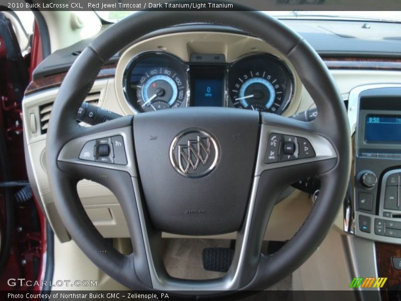 Red Jewel Tintcoat / Dark Titanium/Light Titanium 2010 Buick LaCrosse CXL