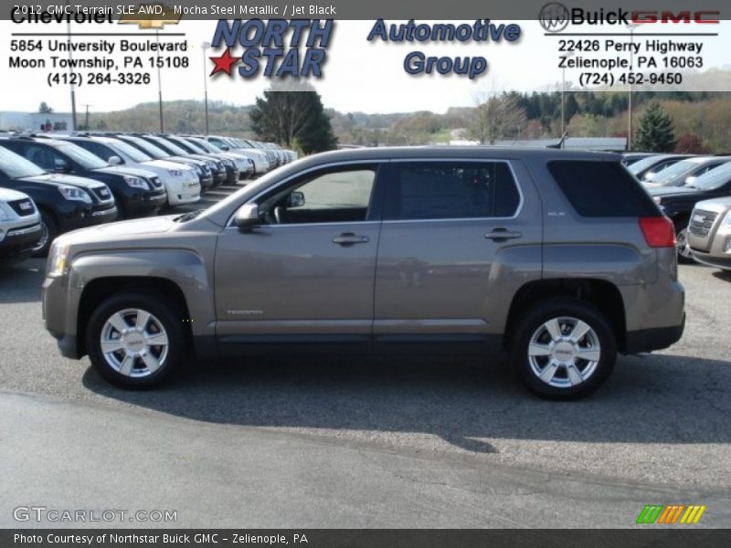 Mocha Steel Metallic / Jet Black 2012 GMC Terrain SLE AWD