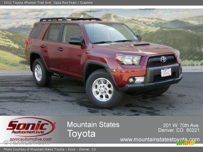 Salsa Red Pearl / Graphite 2012 Toyota 4Runner Trail 4x4