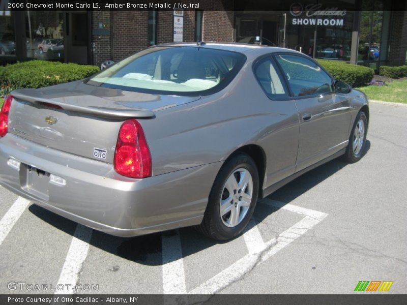 Amber Bronze Metallic / Neutral 2006 Chevrolet Monte Carlo LS