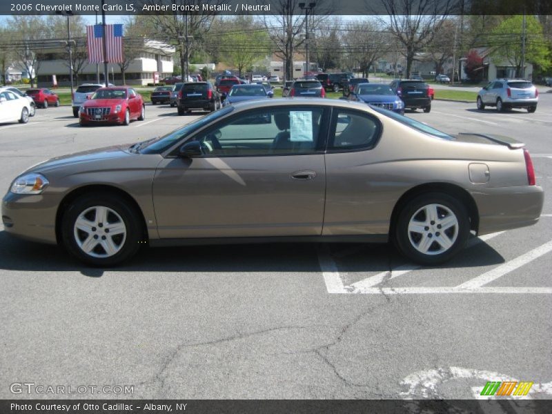 Amber Bronze Metallic / Neutral 2006 Chevrolet Monte Carlo LS