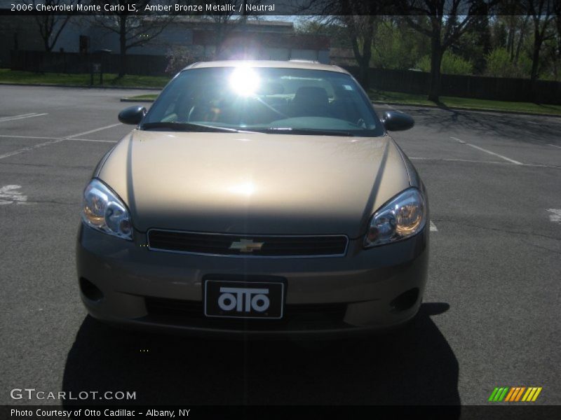Amber Bronze Metallic / Neutral 2006 Chevrolet Monte Carlo LS