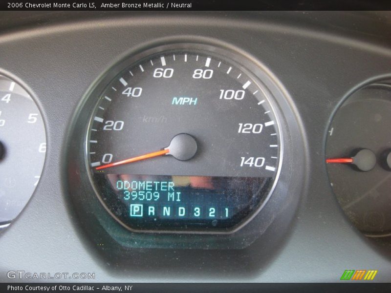 Amber Bronze Metallic / Neutral 2006 Chevrolet Monte Carlo LS