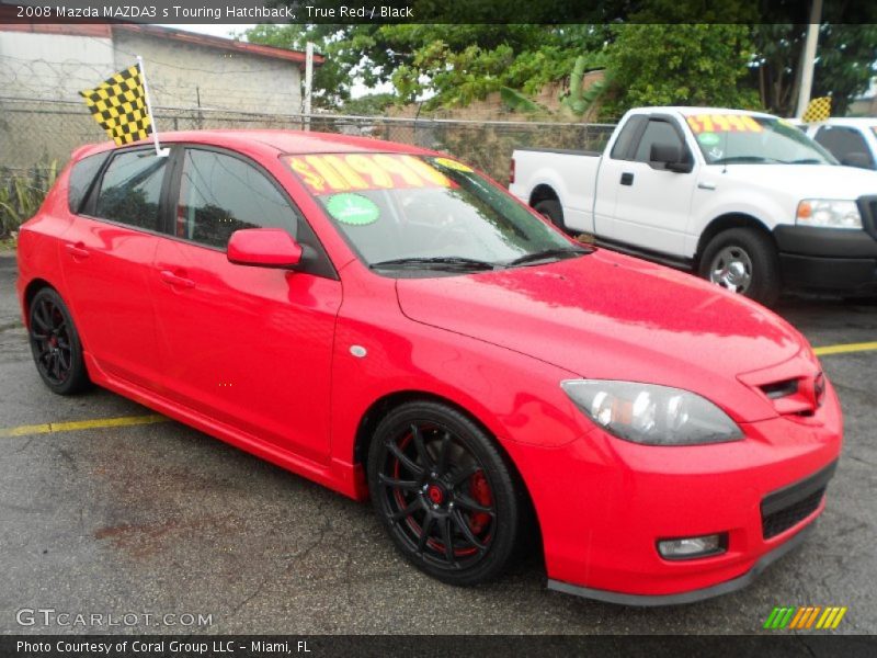 True Red / Black 2008 Mazda MAZDA3 s Touring Hatchback