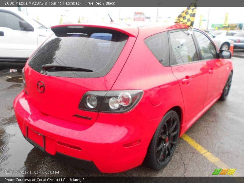True Red / Black 2008 Mazda MAZDA3 s Touring Hatchback