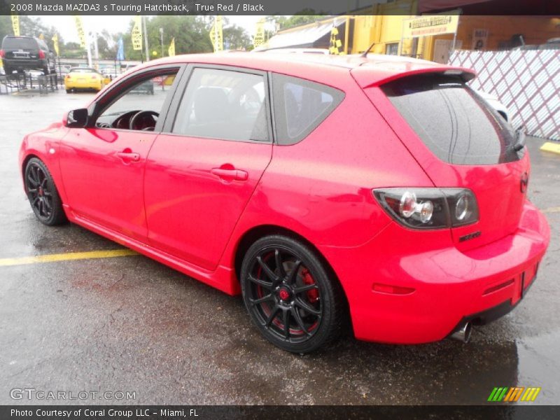 True Red / Black 2008 Mazda MAZDA3 s Touring Hatchback