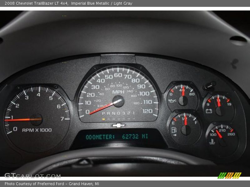 Imperial Blue Metallic / Light Gray 2008 Chevrolet TrailBlazer LT 4x4