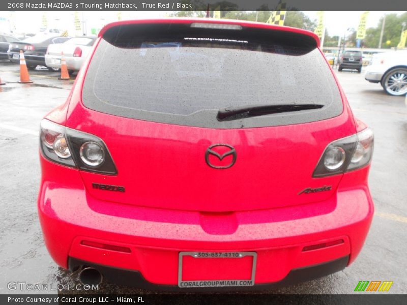 True Red / Black 2008 Mazda MAZDA3 s Touring Hatchback