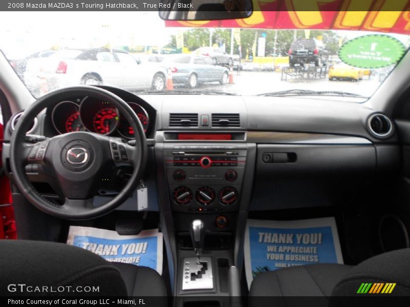 True Red / Black 2008 Mazda MAZDA3 s Touring Hatchback