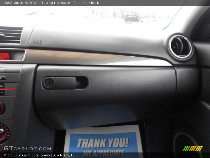 True Red / Black 2008 Mazda MAZDA3 s Touring Hatchback