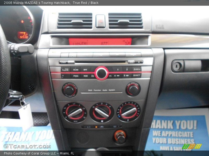 True Red / Black 2008 Mazda MAZDA3 s Touring Hatchback