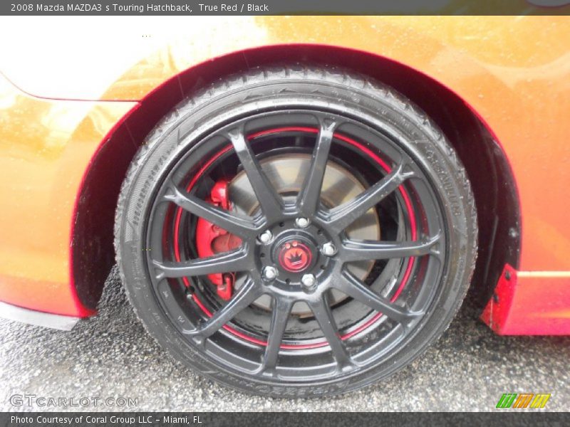 True Red / Black 2008 Mazda MAZDA3 s Touring Hatchback