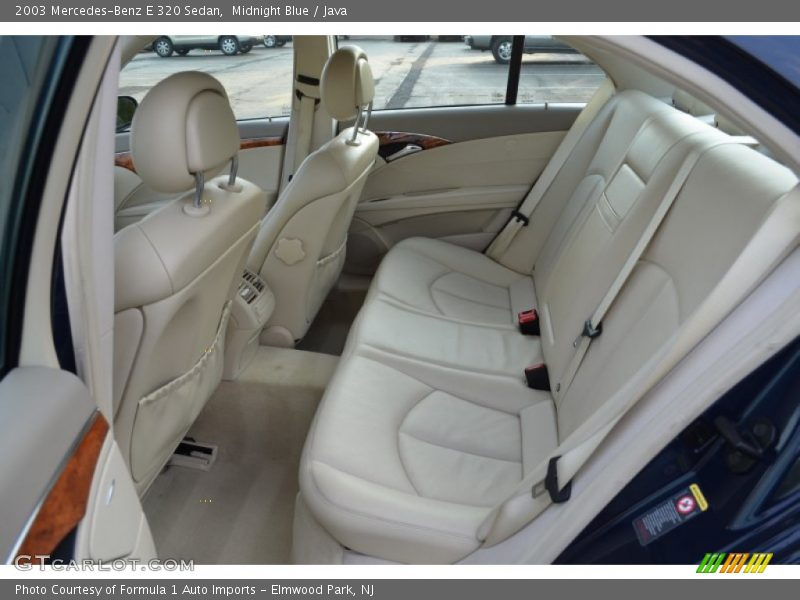  2003 E 320 Sedan Java Interior