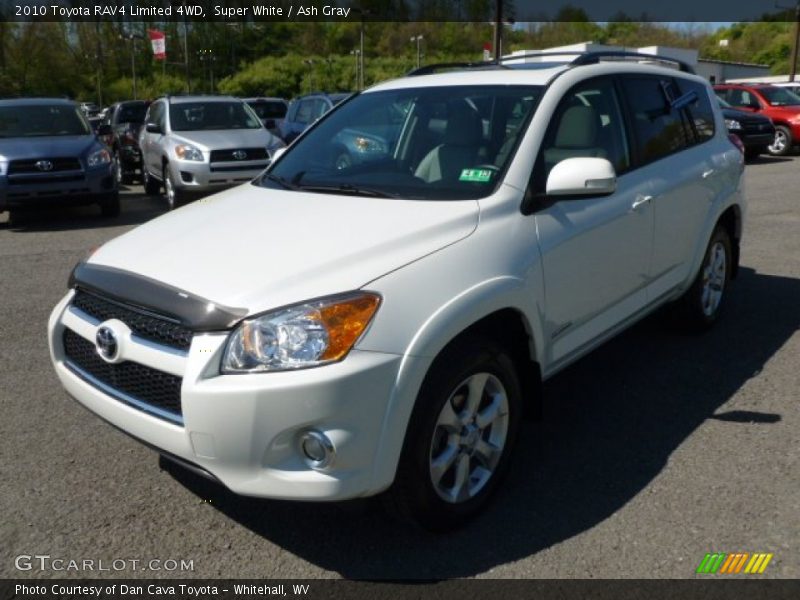 Super White / Ash Gray 2010 Toyota RAV4 Limited 4WD