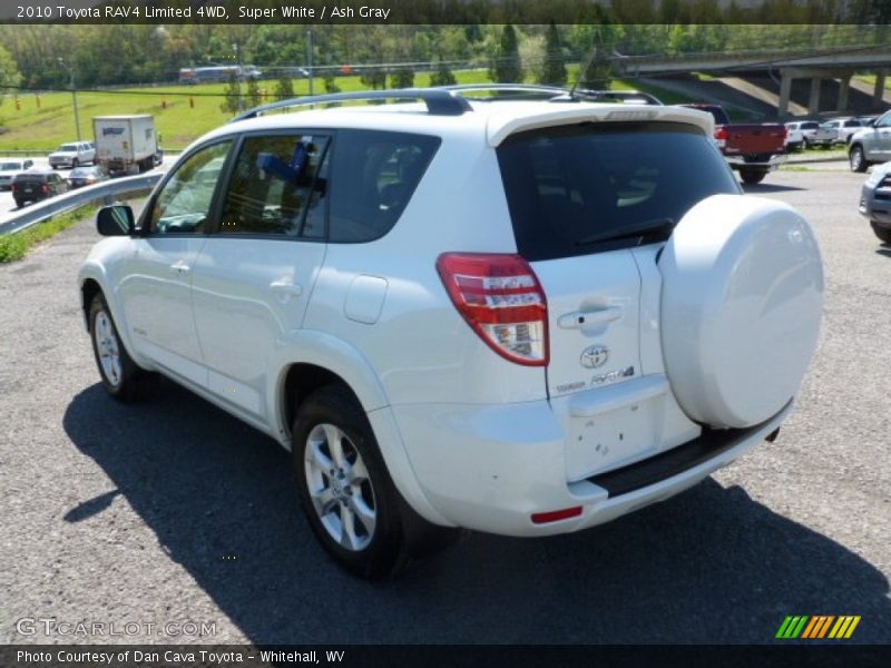 Super White / Ash Gray 2010 Toyota RAV4 Limited 4WD