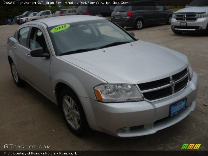 Bright Silver Metallic / Dark Slate Gray/Light Slate Gray 2008 Dodge Avenger SXT