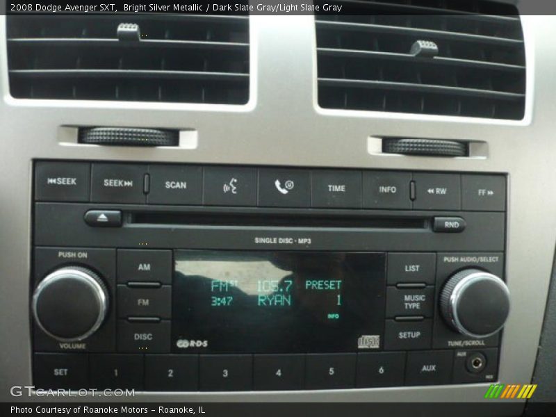 Bright Silver Metallic / Dark Slate Gray/Light Slate Gray 2008 Dodge Avenger SXT