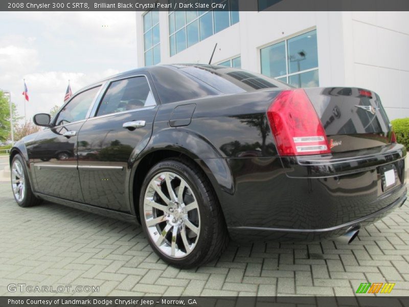 Brilliant Black Crystal Pearl / Dark Slate Gray 2008 Chrysler 300 C SRT8