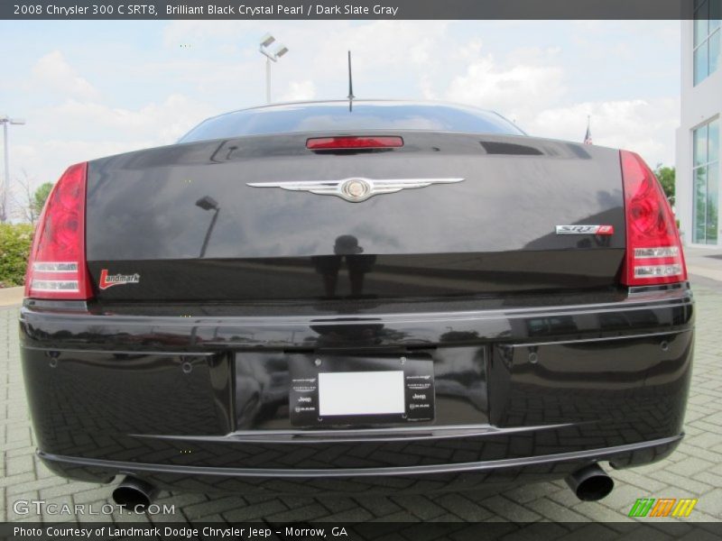 Brilliant Black Crystal Pearl / Dark Slate Gray 2008 Chrysler 300 C SRT8