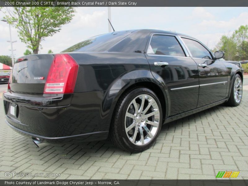 Brilliant Black Crystal Pearl / Dark Slate Gray 2008 Chrysler 300 C SRT8