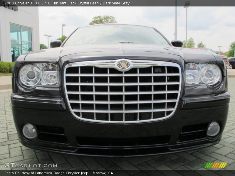 Brilliant Black Crystal Pearl / Dark Slate Gray 2008 Chrysler 300 C SRT8