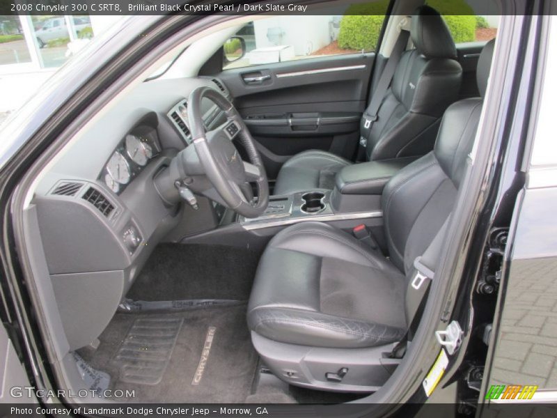 Brilliant Black Crystal Pearl / Dark Slate Gray 2008 Chrysler 300 C SRT8