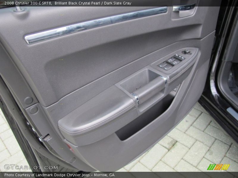 Brilliant Black Crystal Pearl / Dark Slate Gray 2008 Chrysler 300 C SRT8