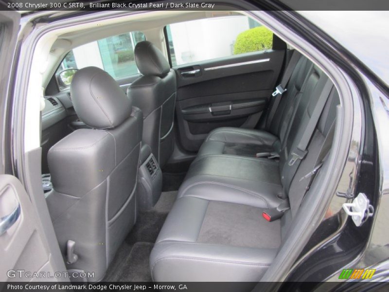 Brilliant Black Crystal Pearl / Dark Slate Gray 2008 Chrysler 300 C SRT8