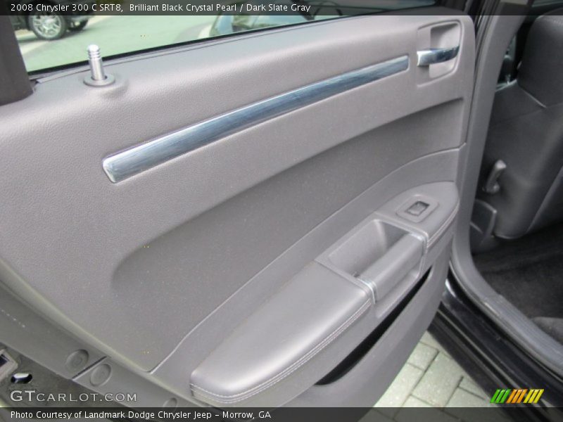 Brilliant Black Crystal Pearl / Dark Slate Gray 2008 Chrysler 300 C SRT8