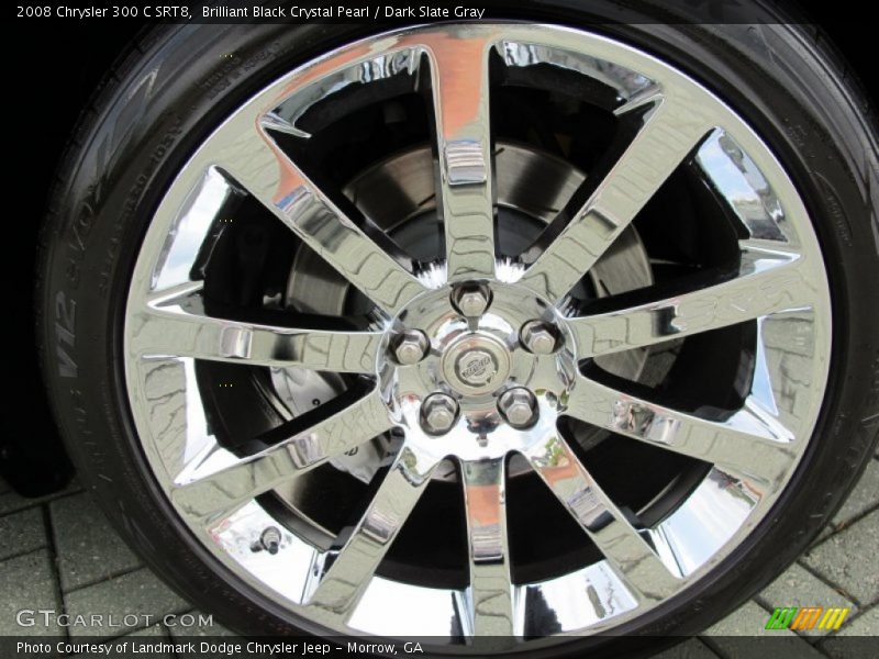 Brilliant Black Crystal Pearl / Dark Slate Gray 2008 Chrysler 300 C SRT8