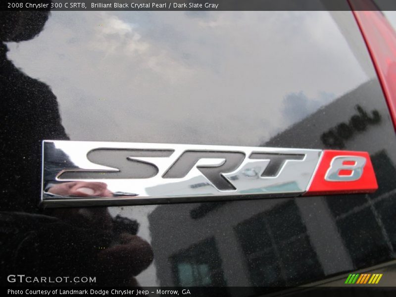 Brilliant Black Crystal Pearl / Dark Slate Gray 2008 Chrysler 300 C SRT8