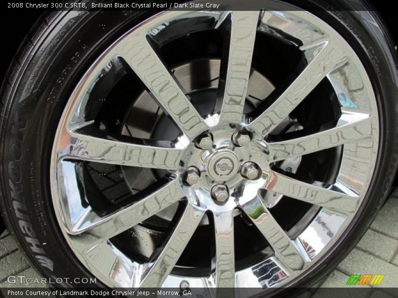 Brilliant Black Crystal Pearl / Dark Slate Gray 2008 Chrysler 300 C SRT8