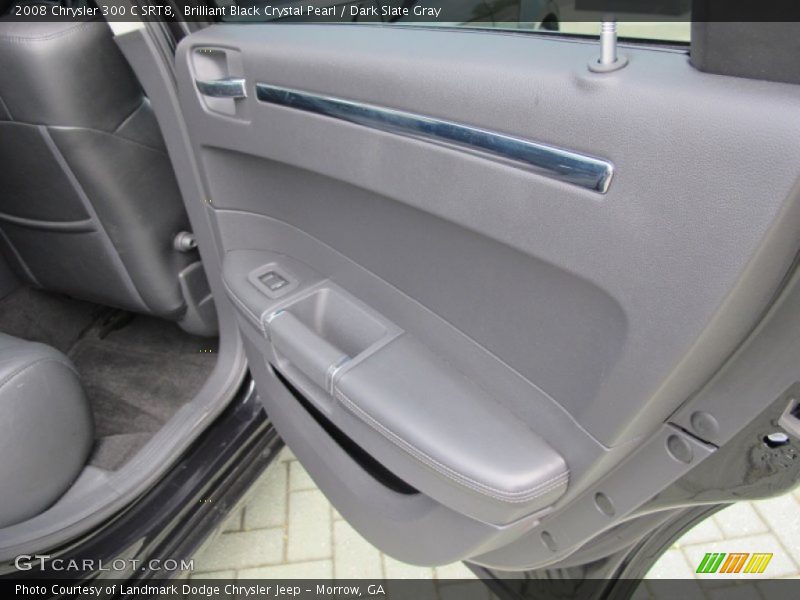Brilliant Black Crystal Pearl / Dark Slate Gray 2008 Chrysler 300 C SRT8