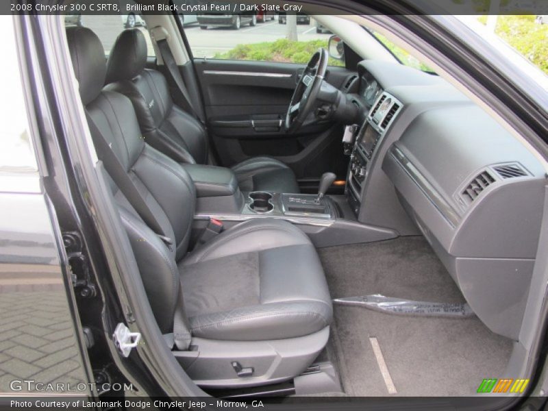 Brilliant Black Crystal Pearl / Dark Slate Gray 2008 Chrysler 300 C SRT8