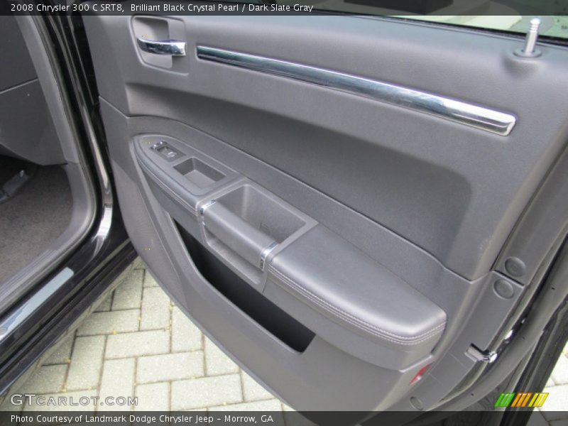 Brilliant Black Crystal Pearl / Dark Slate Gray 2008 Chrysler 300 C SRT8
